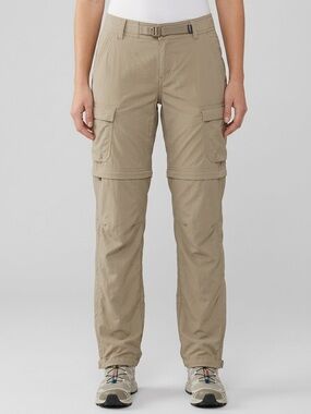 REI Co-Op Sahara Convertible Hiking Cargo Pants Tan Womens Size 2 (Fits Medium)